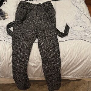 Express Monochrome Tweed Trousers